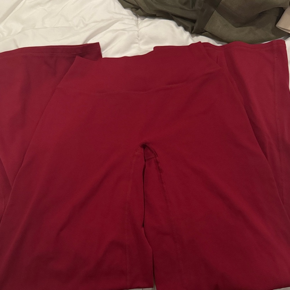 Oneractive ruby red straight leg pants